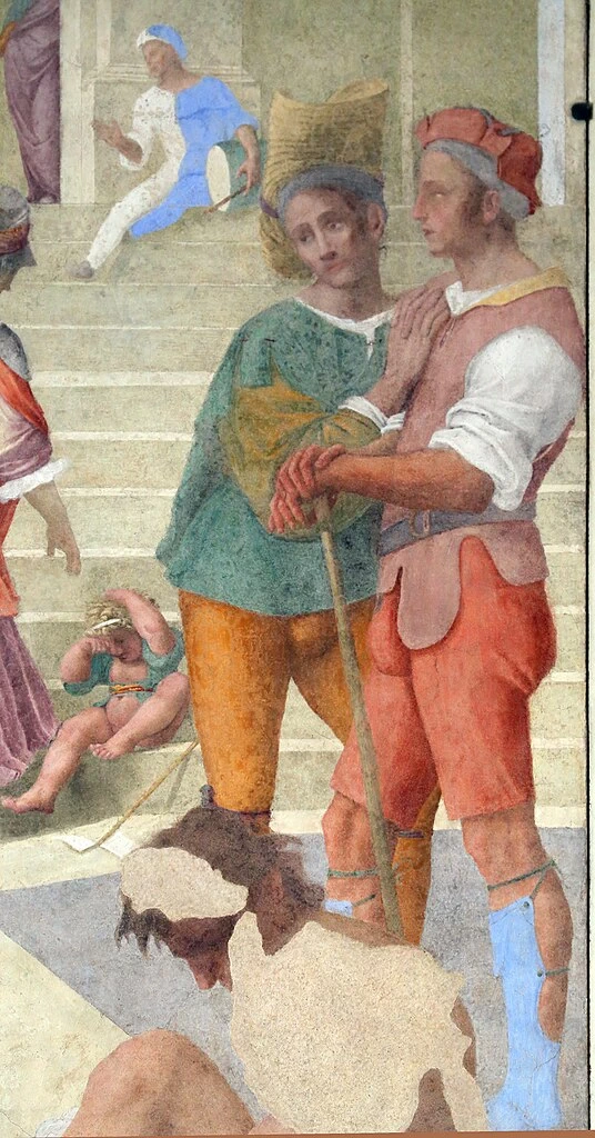Sposalizio della Vergine - Santissima Annunziata Firenze, dettaglio 4